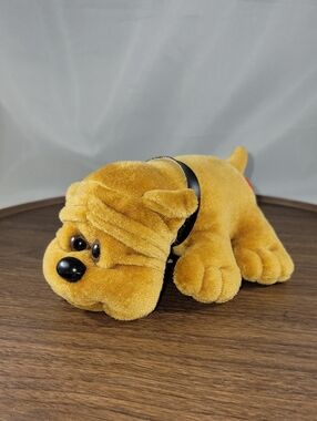 Vintage Kennel Kuddlees Small Brown Dog Stuffie Plushie